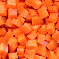Zanahoria en cubos